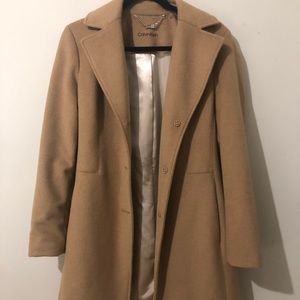 Calvin Klein Wool/Cashmere Trench Coat